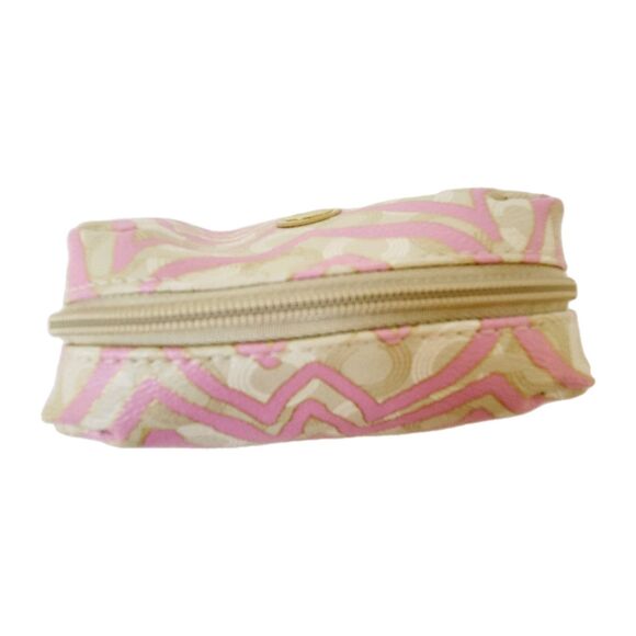 Coach Cosmetic Bag Pouch Pink Zebra Print - Picture 9 of 9